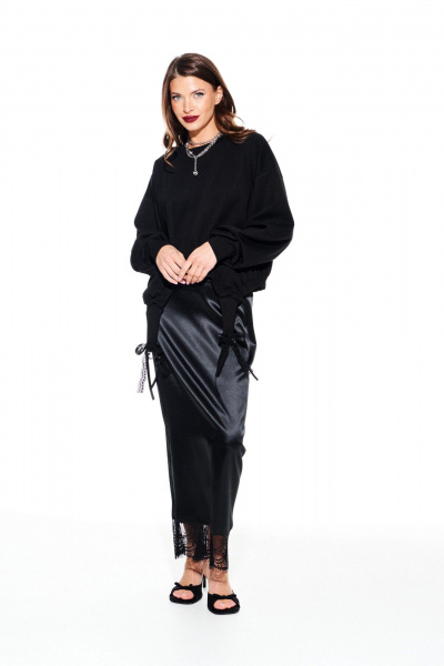 Свитшот ELLETTO 3929 черный - фото 3