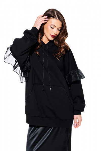 Толстовка ELLETTO 3930 черный - фото 1