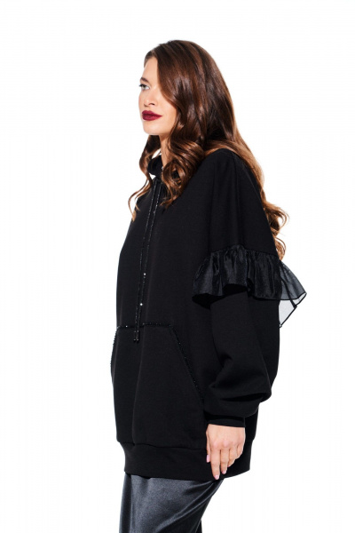 Толстовка ELLETTO 3930 черный - фото 4