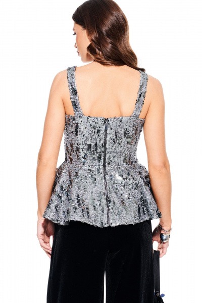 Блуза ELLETTO 3931 серый - фото 10