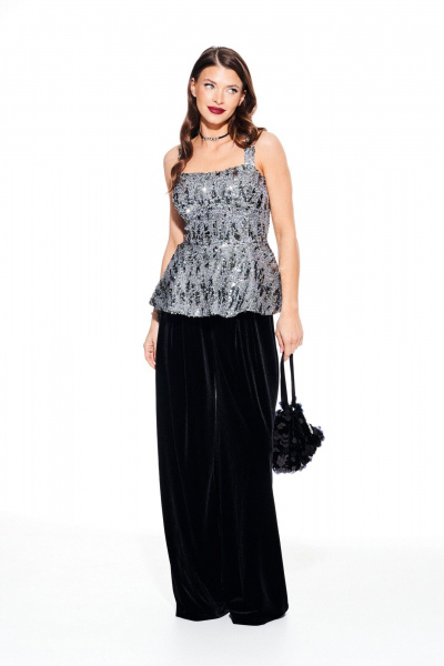 Блуза ELLETTO 3931 серый - фото 5