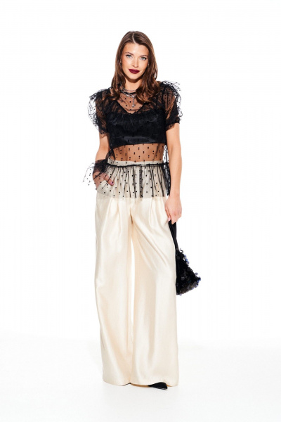 Блуза ELLETTO 3934 черный - фото 4