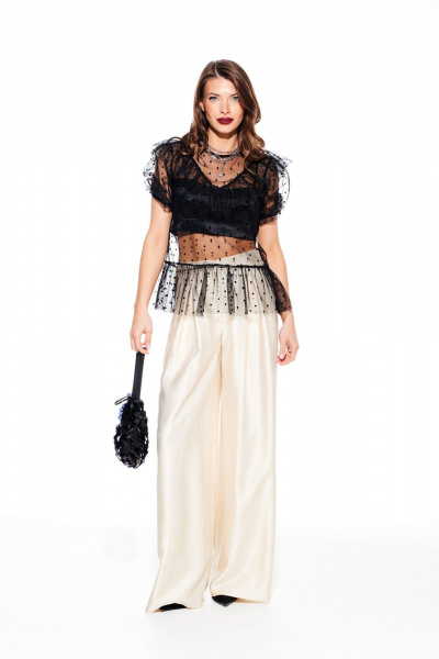 Блуза ELLETTO 3934 черный - фото 3