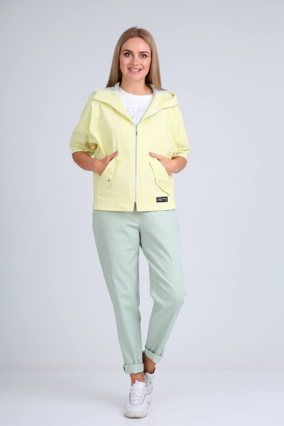 Брюки, куртка, топ Danaida 2024 лимонный+мята - фото 8