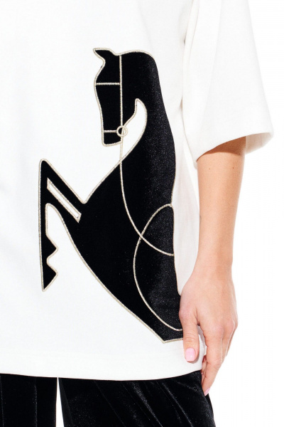 Джемпер ELLETTO 3937 молочный - фото 5