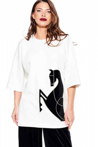 Джемпер ELLETTO 3937 молочный - фото 3