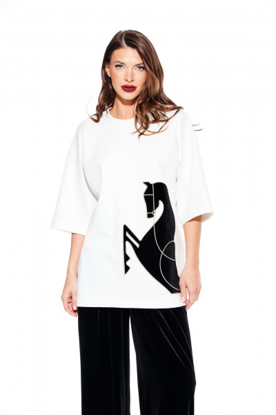 Джемпер ELLETTO 3937 молочный - фото 1