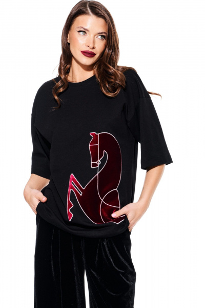 Джемпер ELLETTO 3937 черный - фото 5