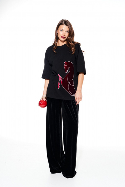 Джемпер ELLETTO 3937 черный - фото 4