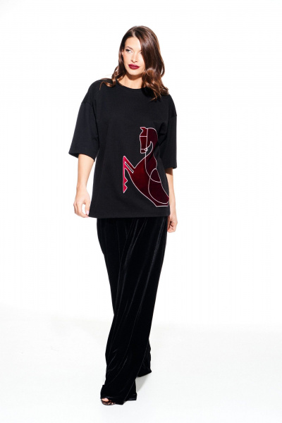 Джемпер ELLETTO 3937 черный - фото 3