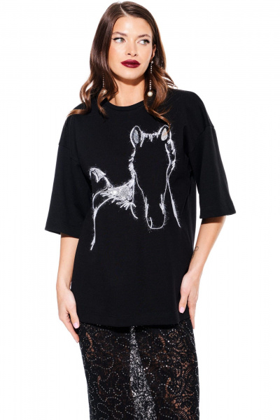 Джемпер ELLETTO 3938 черный - фото 5