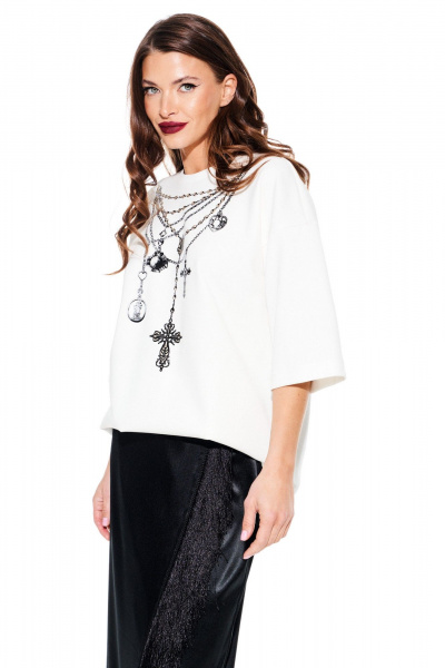 Джемпер ELLETTO 3940 молочный - фото 5