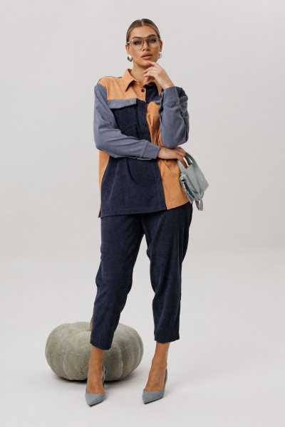 Брюки Anelli 1747 глубина_ночи - фото 1