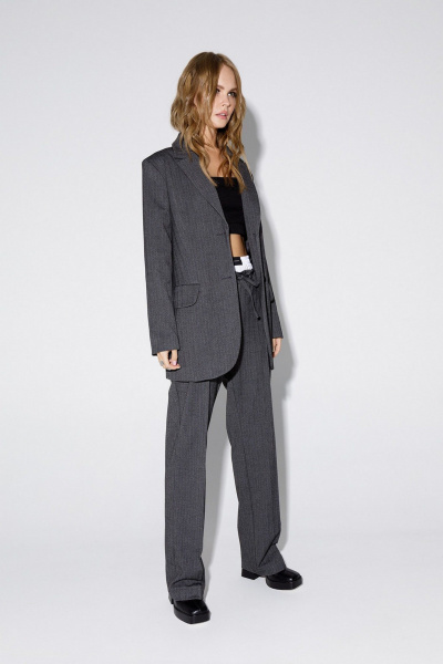 Брюки, жакет PiRS 4772 серый - фото 3