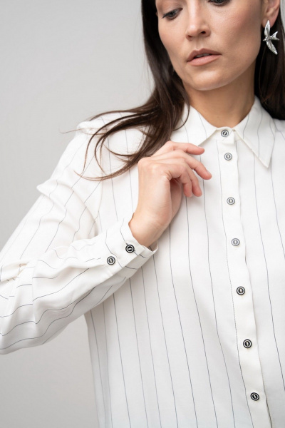 Блуза FASHION CENTRE В-4102 белый_в_полоску - фото 6