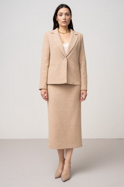 Юбка FASHION CENTRE Шр-4104 карамельный - фото 6