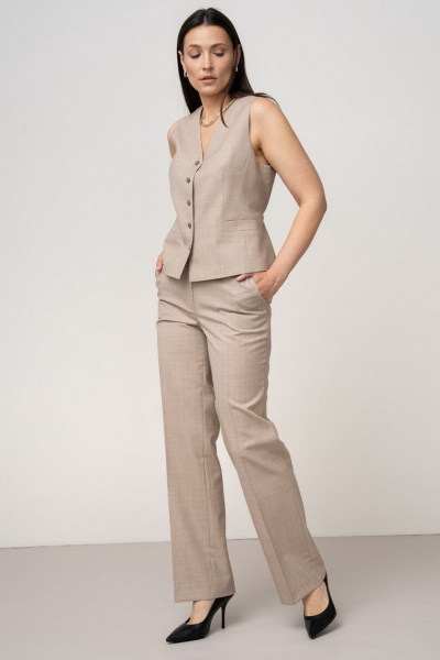 Брюки FASHION CENTRE Шр-4116 песочный - фото 1