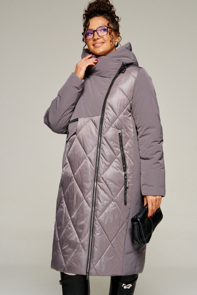 Пальто Beautiful&Free 8023 дымчато-лиловый - фото 2