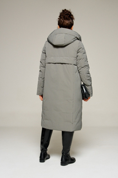 Пальто Beautiful&Free 8023 серый - фото 11