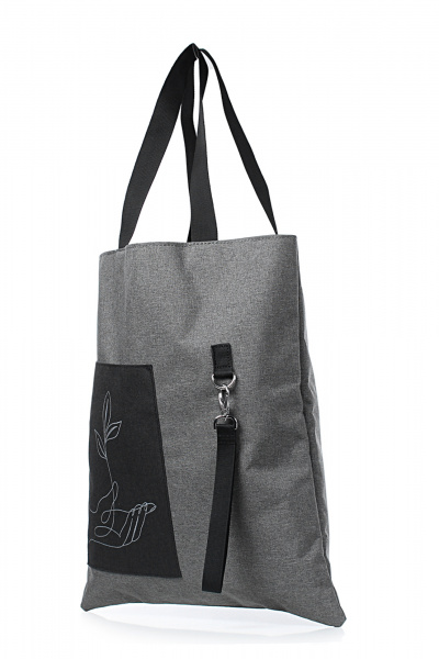 Сумка Galanteya 19821.25с2542к45 серый/черный - фото 1