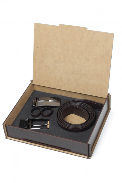 Ремень Galanteya 9525.25с2206к45 3р кор.т/коричн - фото 2