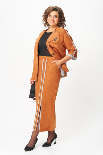 Жакет, юбка Michel chic 1388/1 рыжий - фото 5