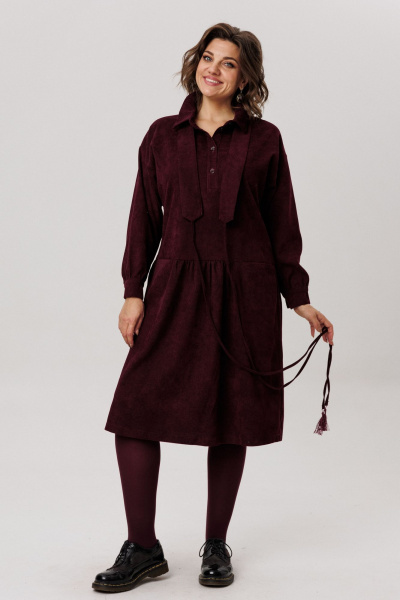 Платье Anelli 1730 морозная_вишня - фото 7