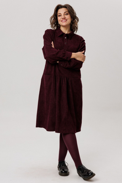 Платье Anelli 1730 морозная_вишня - фото 6