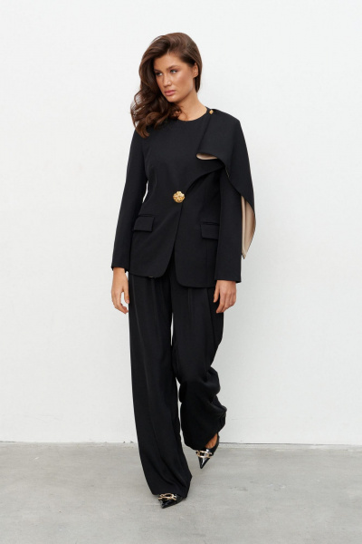 Брюки, жакет KaVaRi 8053 черный - фото 6