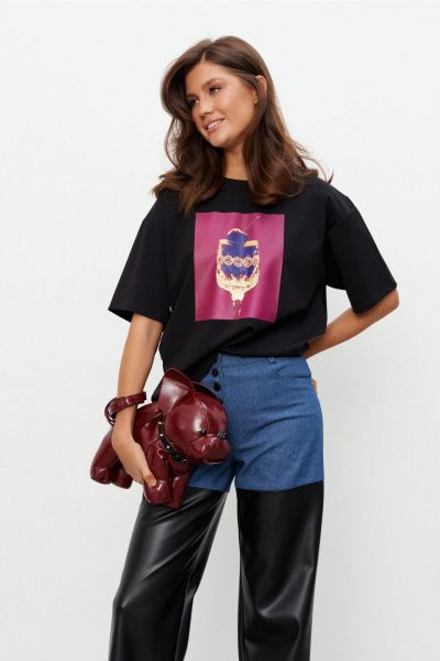 Брюки KaVaRi 3014.1 черно-синий - фото 10