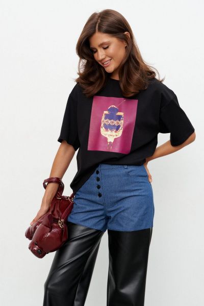 Брюки KaVaRi 3014.1 черно-синий - фото 9