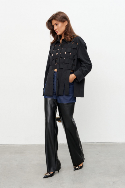 Брюки KaVaRi 3014.2 темно-синий_черный - фото 5