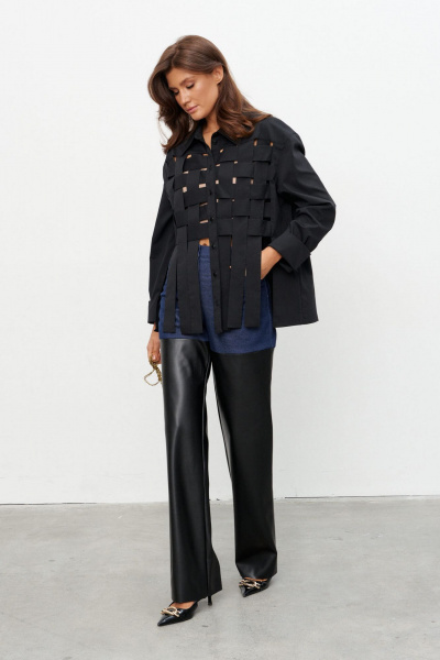 Брюки KaVaRi 3014.2 темно-синий_черный - фото 4