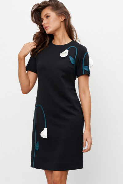 Платье KaVaRi 1127 черный - фото 3