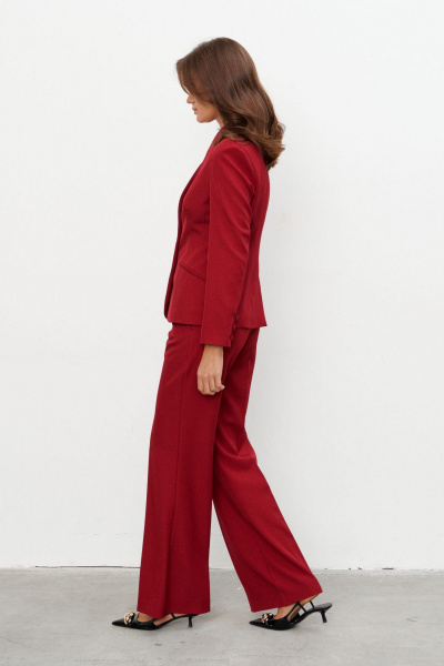 Брюки, жакет KaVaRi 8045.2 бургунди - фото 4