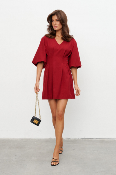 Платье KaVaRi 1107.1 бургунди - фото 1