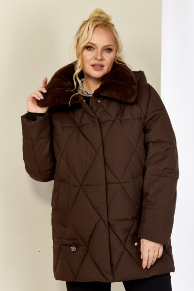 Куртка Shetti 2207 шоколад - фото 4