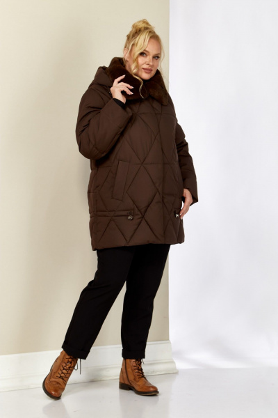Куртка Shetti 2207 шоколад - фото 3