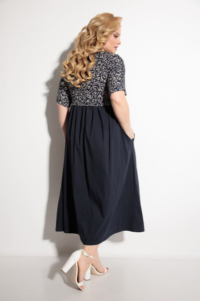 Платье Michel chic 2058 темно-синий - фото 3