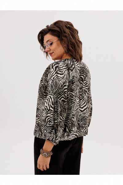 Блуза Anelli 1676.1 белая_саванна - фото 9