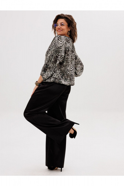 Блуза Anelli 1676.1 белая_саванна - фото 7