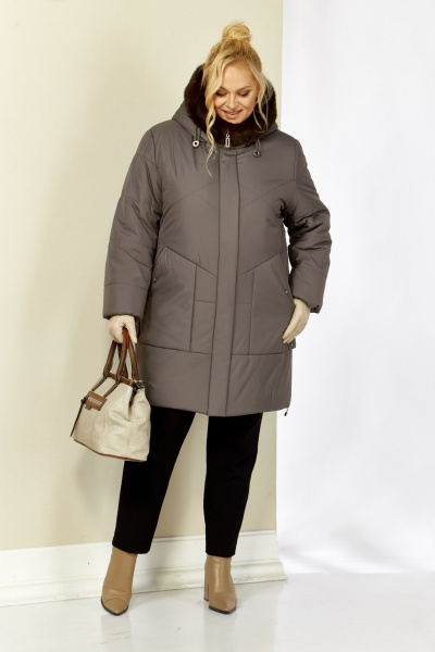 Куртка Shetti 2208 серо-лиловый - фото 8