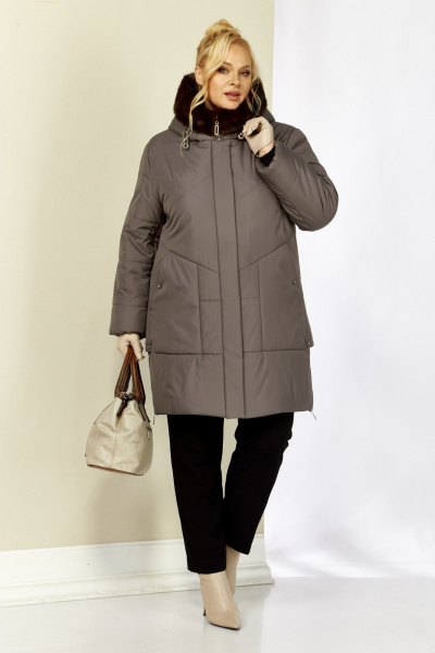 Куртка Shetti 2208 серо-лиловый - фото 3