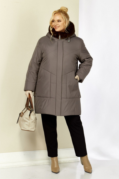 Куртка Shetti 2208 серо-лиловый - фото 2