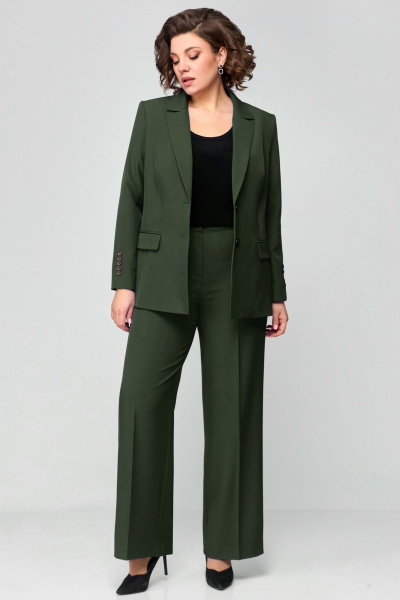 Брюки, жакет Мишель стиль 1177 хвойно-зеленый - фото 5