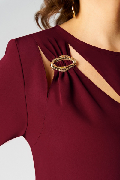 Платье Мишель стиль 1337 винный - фото 6