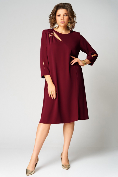 Платье Мишель стиль 1337 винный - фото 1