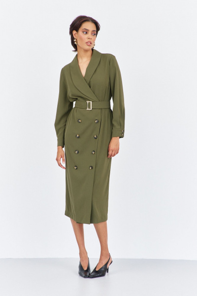 Платье FLAIM 2027 хаки - фото 6