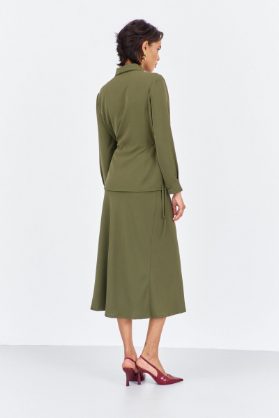 Рубашка, юбка FLAIM 2032 хаки - фото 8