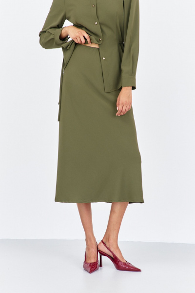 Рубашка, юбка FLAIM 2032 хаки - фото 7